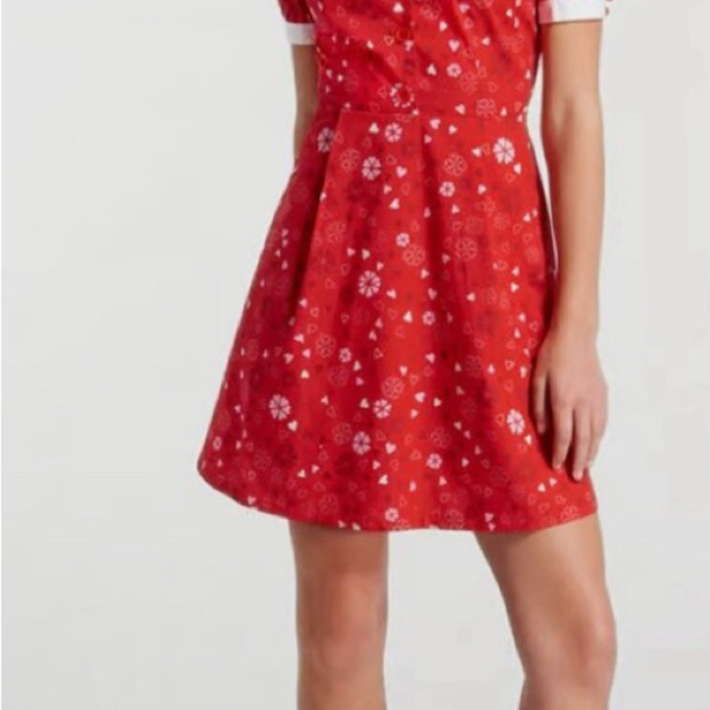 ModCloth | Red Patterned Dress